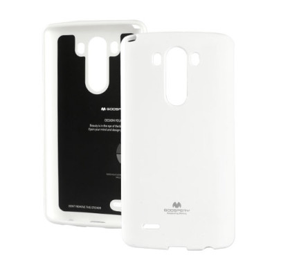 Силиконови гърбове Силиконови гърбове за LG Силиконов гръб ТПУ MERCURY за LG G3 D855 бял